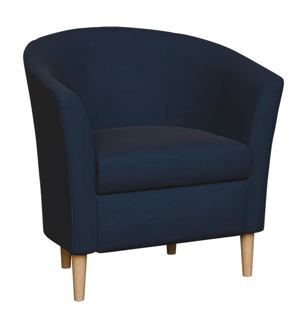 CHARLOTTE 1, křeslo, látka tmavě modrá